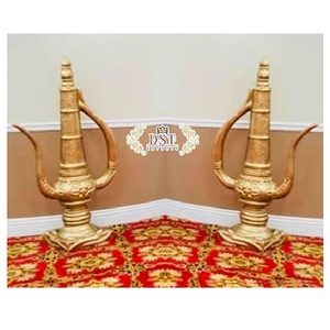 Accessoires de décoration de mariage arabe, surahis en fibre de verre, taille et couleur personnalisées, décoration de scène sur le thème de la nuit soufi et du sangeet, chicha - Product Image 1