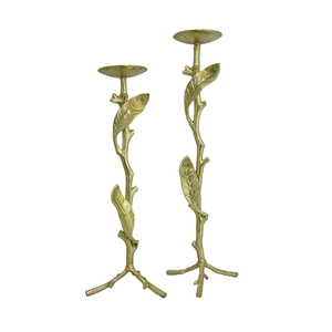 Candelabro con recubrimiento en polvo de Color negro de aluminio y candelero Iglesia Vela hecha a mano Luz Candelabro decorativo - Product Image 6