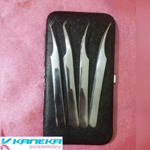 Pince à épiler pour extensions de cils avec embouts en fibre Pince à épiler de haute précision en acier inoxydable pour ventilateurs de volume Outils de maquillage - Product Image 6