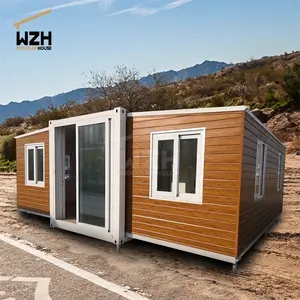 คอนเทนเนอร์บ้านไม้เล็กๆ3ห้องนอนแบบเฉพาะกาล20Ft แผนสำหรับการใช้ชีวิต