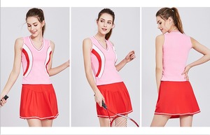 Robe de tennis sans manches à col montant, légère, de haute qualité, coupe ajustée pour femmes, séchage rapide, 100% polyester - Product Image 6