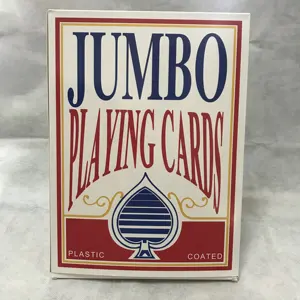 Venta directa del fabricante, juego de cartas grandes, A4, juego de mesa de póquer, juego de fiesta, plástico SHUNDA 100%, resistente al agua, NO.1