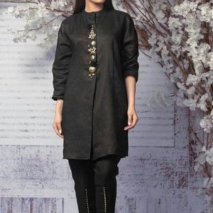 2021 Latest Indian & Pakistani Stylised Kurta with <b>Pant</b> Party Wear Dress with Applique & Lace Decoration Button Fastening - Product Image 1