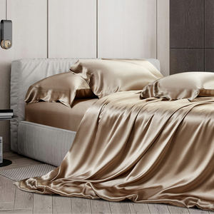 Sábana plana de seda ropa de cama de lujo chino puro 100% seda pura de morera - Product Image 2