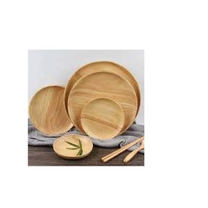 Modern Eco-Friendly Wedding <b>Pottery</b> Plate <b>Set</b> Natural Wood Color Pcs Dishes & Plates Collection - Product Image 1