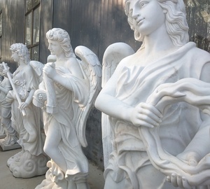 <span class=keywords><strong>Antico</strong></span> decorativo Italia quadrato quattro stagioni statua di angelo statue femminili scultura di angelo di pietra all'aperto - Product Image 4