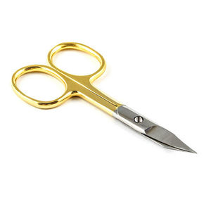 Tijeras de Manicura Extra Afiladas, Ecológicas, con Acabado Satinado, de Acero Inoxidable, Curvas, para Cutículas, para Diestros, Duraderas, con Espejo - Product Image 1