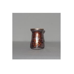 Vela votiva de cristal de mercurio antiguo para decoración del hogar, recipiente de vela votivo mate en relieve - Product Image 3