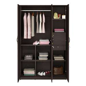Mexico 3-Door <b>Wardrobe</b> for Bedroom Home Furniture with <b>Storage</b> Feature - Product Image 4