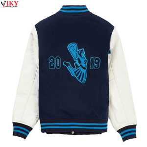 Veste universitaire Letterman pour hommes Prix raisonnable Conception personnalisée Veste universitaire à manches longues en chenille avec broderie - Product Image 5