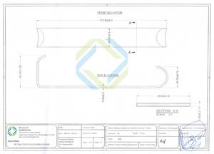 เครื่องถ่างกล้ามเนื้อแบบแมนนวล Roux Surgical Retractor ขนาด 172 มม. ได้รับการรับรองมาตรฐาน ISO 13485 สำหรับใช้ในโรงพยาบาล - Product Image 5