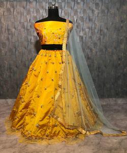 Ropa informal Georgette bordado con piedra trabajo lehenga choli con dupatta ropa de boda precio al por mayor Ropa Étnica apparelgarment - Product Image 2