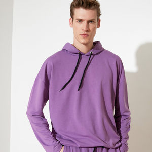 Venta al por mayor de chándal OEM de algodón de peso pesado liso totalmente personalizado para hombre Diseña tus propios chándales para hombre chándal liso para hombre - Product Image 2