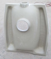 WC à la turque en céramique de qualité standard, fabriqué en Inde, avec chasse d'eau en S et en P, en céramique vitreuse