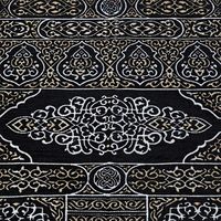 Tapis de prière musulman, design Porte de la Kaaba, cadeau islamique turc, Ramadan, Aïd, tapis doux en chenille de polyester lavable, pour l'extérieur et le bureau