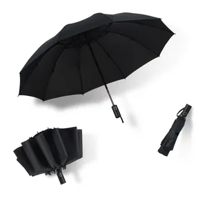 שחור נייד מיני קטן uv הגנת נסיעות אוטומטי מתקפל הפוך הפוך בתוך החוצה מכונית מטרייה עם תיק