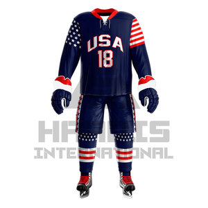 Uniforme de hockey sobre hielo más popular Diseña tu propio logotipo Uniforme de hockey sobre hielo de talla grande Uniforme de hockey sobre hielo - Product Image 2