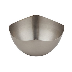 Bol mélangeur en acier inoxydable de qualité exclusive pour servir des collations de nourriture bol à fruits bol de service de forme ronde - Product Image 2