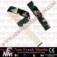 Sangle de poignet NFM personnalisée pour gym, crossfit, en coton et nylon robustes, OEM ODM, pour fitness, powerlifting, haltérophilie, camouflage