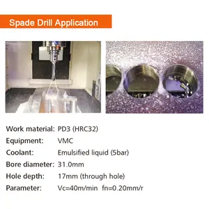 CHTOOLS CNC工作機械用メタルドリルスペードドリル