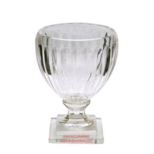 Florero de cristal decorativo para centro de mesa de boda, tazón de flores de diseño de lujo de vidrio de calidad Premium, en venta - Product Image 1