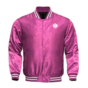 Chaquetas con letras de satén de béisbol para hombre baratas con cuello levantado-Invierno impermeable y resistente al viento Más vendidos - Product Image 5