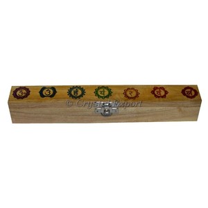 Buy Chakra Sanskrit Color Printed Wooden Box | Get Chakra Sanskrit Color Printed Wooden Box - Product Image 1