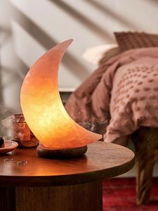 Lampe de sel de l'Himalaya de forme irrégulière, artisanale, naturelle, écologique, fait main, anti-stress, améliore la concentration, aide au sommeil - Product Image 4