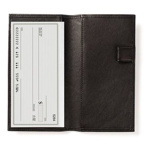 Couverture de chéquier en cuir véritable - Product Image 5