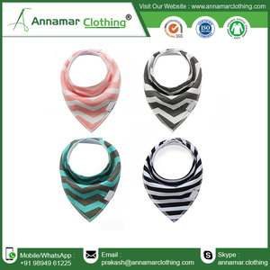 Custom Printed Cotton Baby Bandana Bibs - Product Image 2