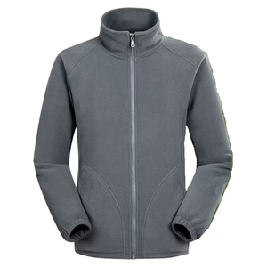 Vestes Polaire Douces Avec Poches avec Logo Personnalisé Zip Complet Mode Légère Veste Universitaire de Baseball pour Collège - Product Image 3