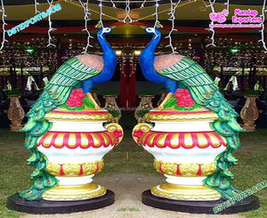 Estatuas de elefante de entrada de boda tradicional, hermosas estatuas de elefante de boda, decoración de entrada, decoración de entrada de boda real, EE. UU. - Product Image 4