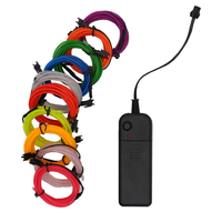 Bande lumineuse Flexible à LED de 6MM avec câble électroluminescent, luminaire décoratif idéal pour une soirée dansante ou pour décorer une voiture, 3/5/12V
