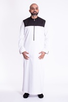 Kaftan arabe islamique à manches courtes pour hommes, vêtements masculins, Thobe personnalisé, kaffah, conception de poche, vente en gros, 2021, 2020