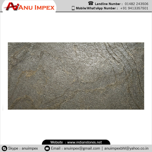 Feuille de finition en ardoise naturelle, dorée et verte, Anu Impex - Product Image 5