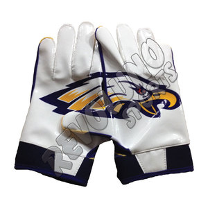 Gants de football américain personnalisés impression par sublimation main arrière gants de football pour adultes paume collante confortable - Product Image 5