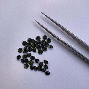 Piedra de turmalina verde Natural de 2,5mm facetada redonda suelta al por mayor piedra preciosa calibrada precio de fábrica en línea Alibaba India 2024 - Product Image 2