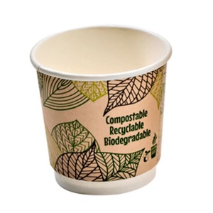 8 Oz 12 Oz 16 Oz Biodegradable PLA Disposable Double Wall Paper Cups