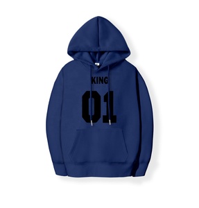 Venta al por mayor unisex multicolor jersey de gran tamaño Sudadera con capucha impresa personalizada número frontal pantalla hombres mujeres cosecha invierno - Product Image 5