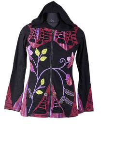 Multidesign Patchwork Razorcut BOHEMIAN LADIES HOODIE CSWJ 432 - Product Image 1