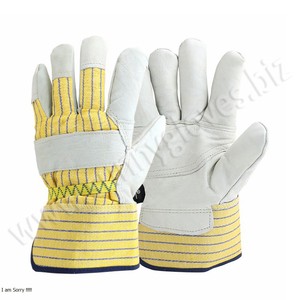 Guante de cuero de grano de vaca Beige para conductores, guante de trabajo, 2021 - Product Image 6