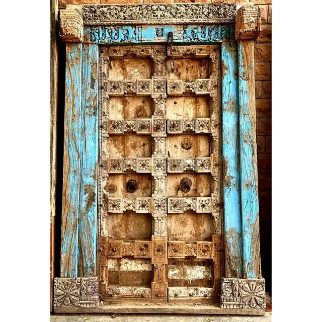 Portes antiques sculptées à l'effigie de JODHPUR, pièces antiques