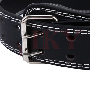 Custom All Leather Stable Lower <b>Back</b> <b>Support</b> Gym Weight Lifting <b>Belt</b> - Product Image 6