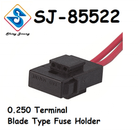 Otomotif 2 Pin Konektor Wanita Perakitan ATC Plug Isolasi Tahan Air Fuse Holder Wiring Harness