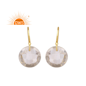 Pendientes de Plata de Ley 925 con Cristal de Cuarzo Natural, Último Modelo 2026, para Mujer, Fabricante de Joyería - Product Image 1