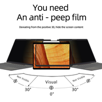 Écran de confidentialité magnétique LFD 22 pour Surface Pro 4/5/6/7, 24 pouces, amovible, anti-lumière bleue, anti-reflets, moniteur large écran 16:9