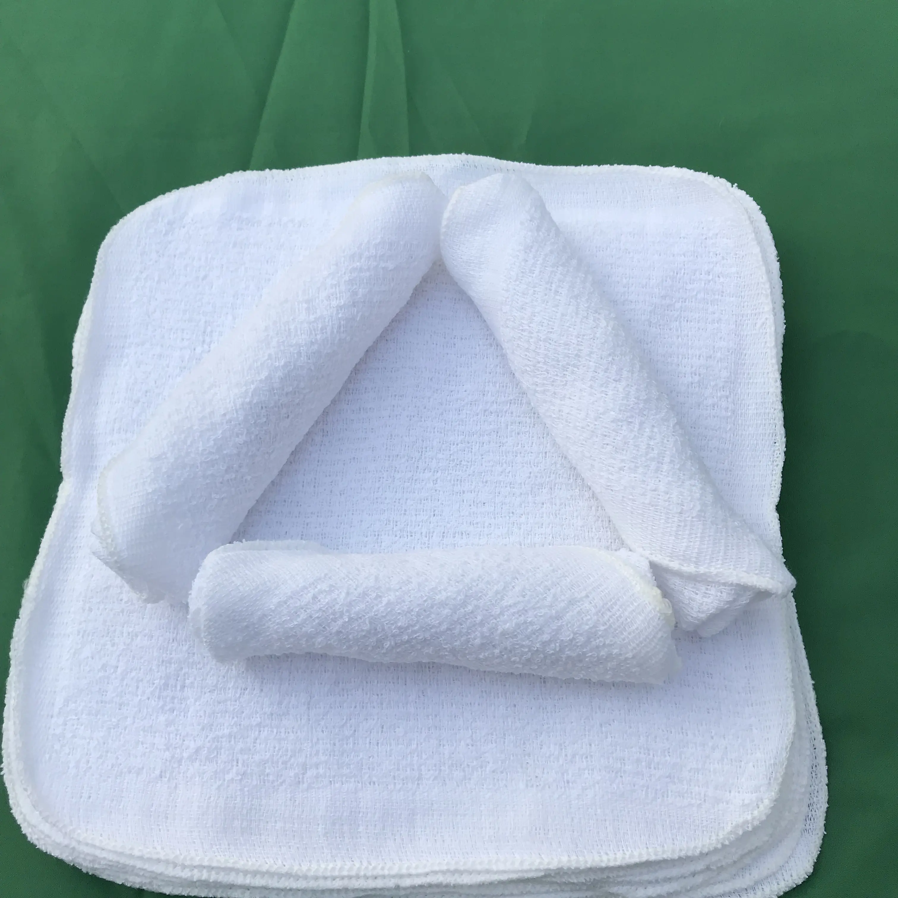 100% cotton Tog airline towel customized brand from Vietnam supplier 24 pcs/plastic tray