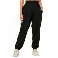 Pantalon de jogging en molleton pour femme, personnalisé avec logo et design, taille élastique à cordon, poches et broderie, idéal pour l'automne