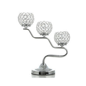 New Design 3 Arm <b>Candelabra</b> Silver for Wedding Table Decor - Product Image 1