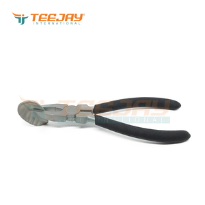TEEJAY คีมต่อผมสแตนเลสสตีล6 ",อุปกรณ์ต่อผมสีเงินด้ามจับโฟมสีและโลโก้ - Product Image 3